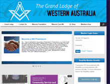 Tablet Screenshot of freemasonswa.org.au